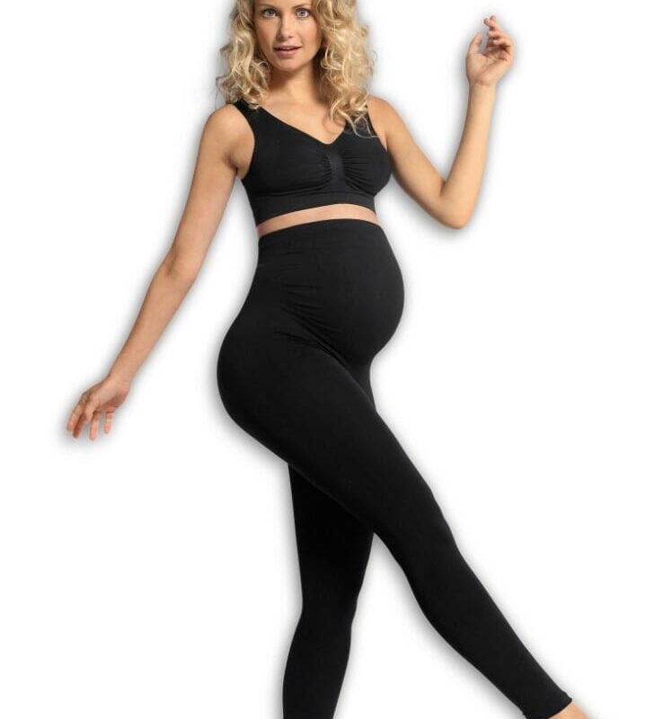 Carriwell - udobne potporne tajice za trudnice, crne